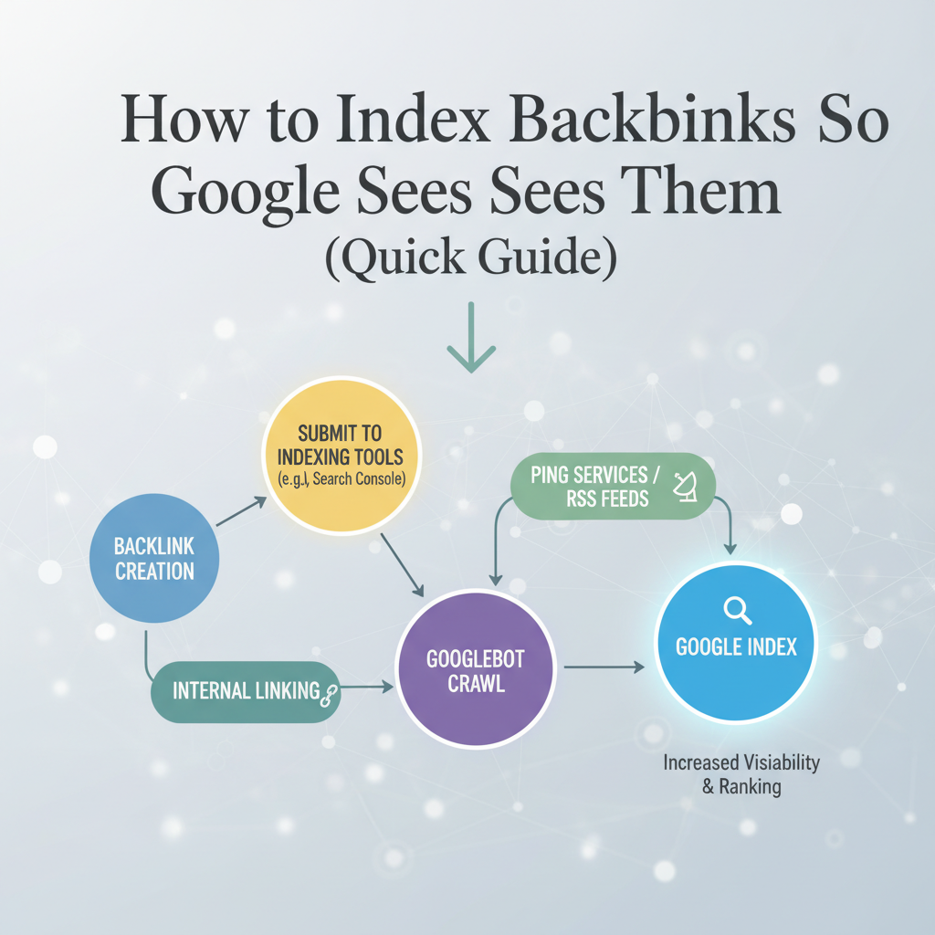 Illustration: How to Index Backlinks So Google Sees Them (Quick Guide)